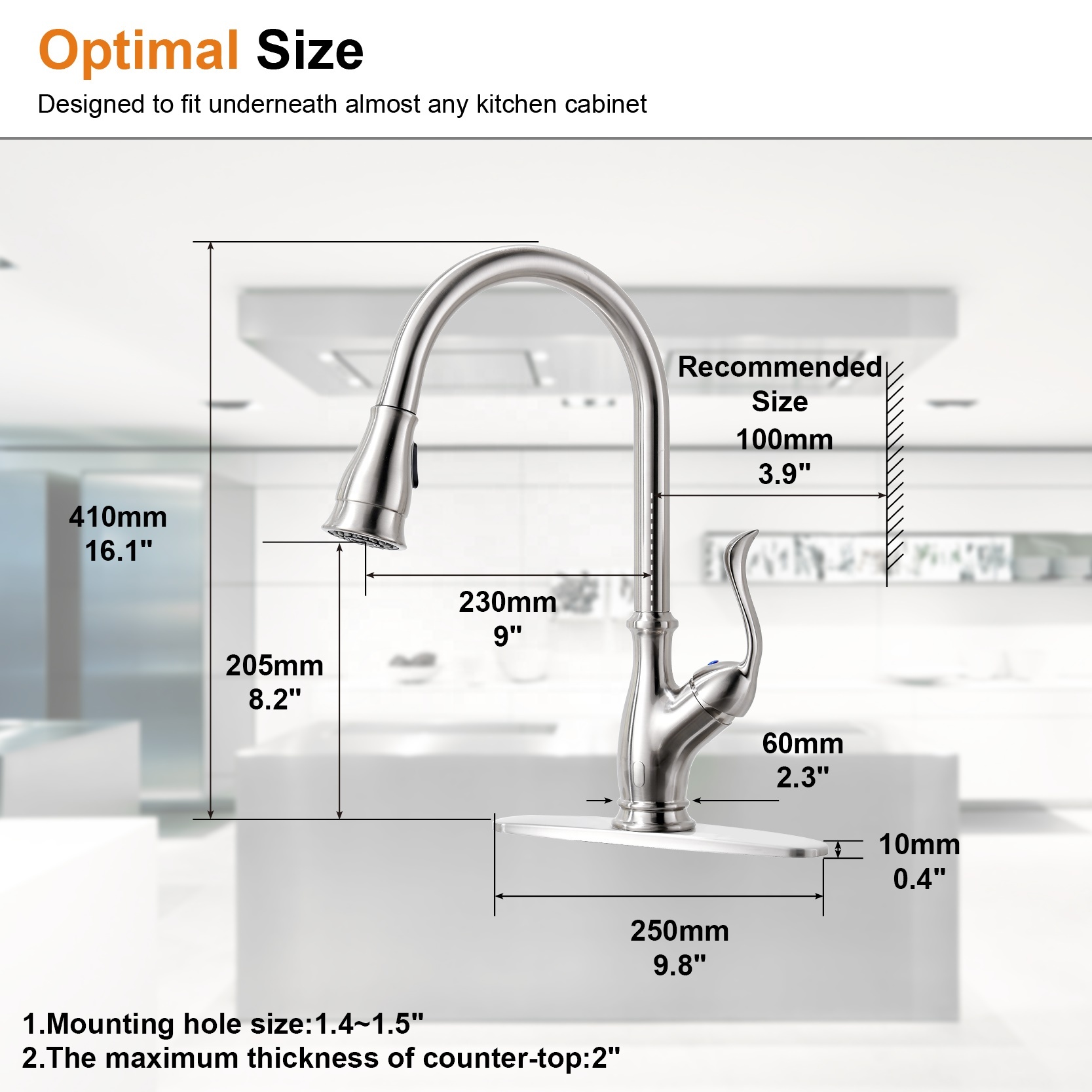 Lvtian Faucet Stainless Steel Kitchen Faucet With Pull Down Flexible Hose For Kitchen
