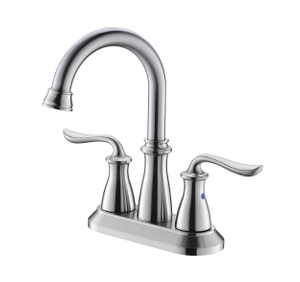 APB135-BN Rotatable Bathroom Faucet Brushed Nickel Bathroom Faucets Three Holes Basin Faucet
