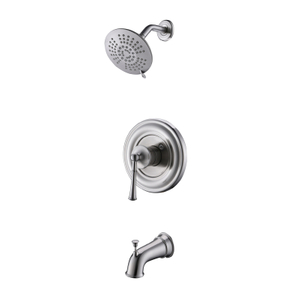 American Classical Style Brushed Nickle Concealed Single Handle Shower Faucet