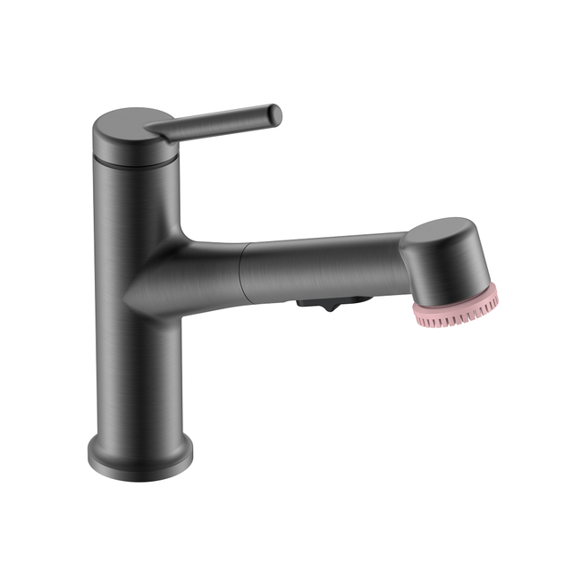 Elegant Gun Metal Basin Faucet Single Handle Black Bathroom Faucets