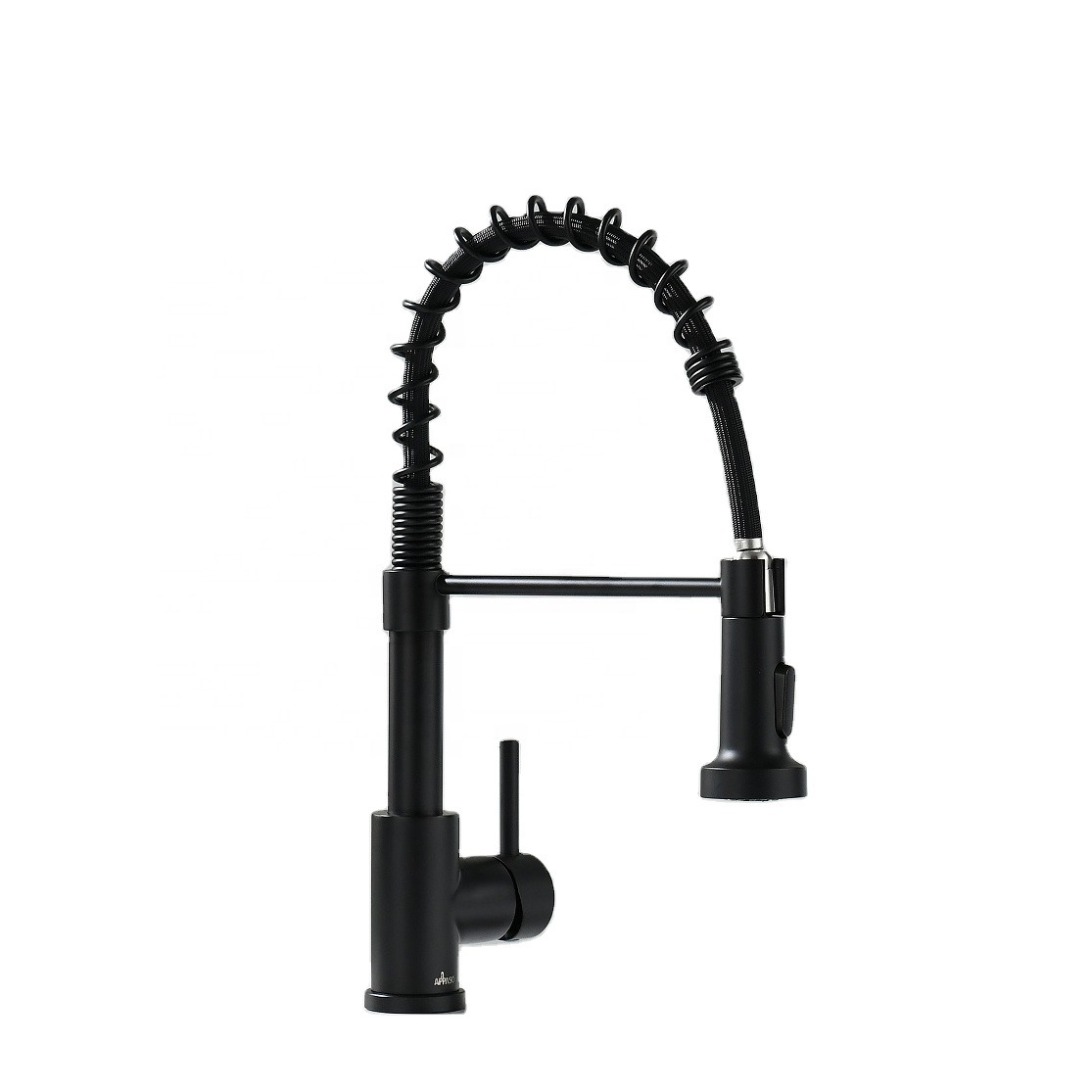 Contemporary Kitchen Sink Faucets Mixer Tap Spring Flexible Water Mixer Black Kitchen