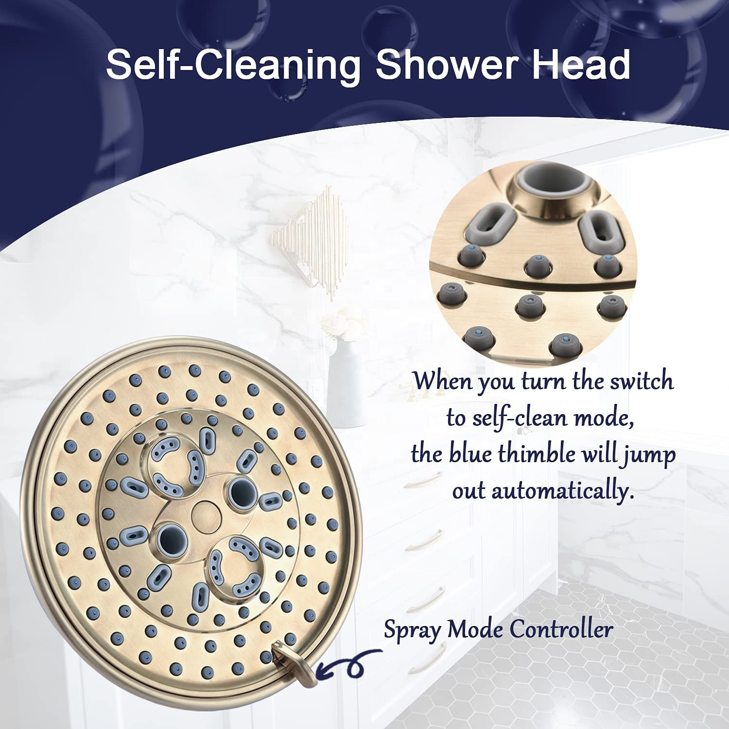 Hotel Shower Faucet Wall Mount Brushed Gold Tub Faucet Bath And Shower Faucet