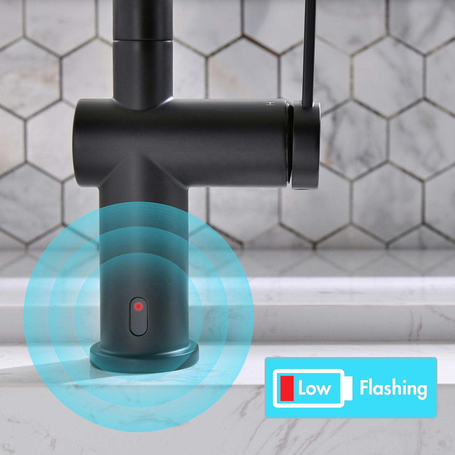 APS238TL-MB Sink Tap Kitchen Faucets Smart Sensor Kitchen Faucet Pull Down Black