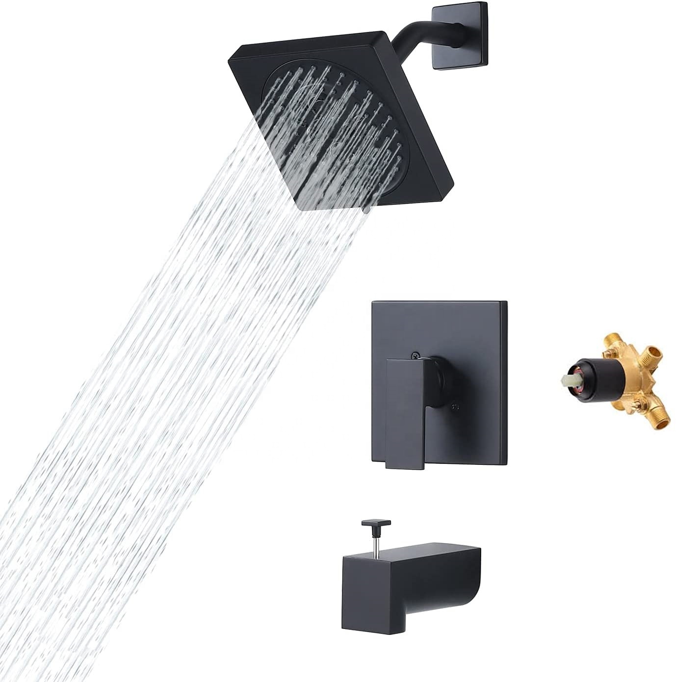 New Arrival Luxury Bathroom Faucet Set System Rain Shower