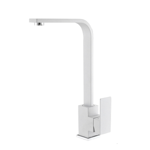 cUPC Matte White Stainless Steel 304 Square Shaped Kitchen Sink Faucet