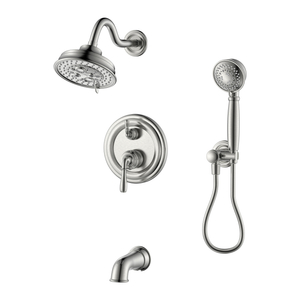 Hand Shower Tub Faucet Brushed Nickel Shower Faucet