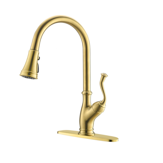 Gold Kitchen Faucet Single Handle Kitchen Sink Faucet Head 360 Luxury Faucet Kitchen