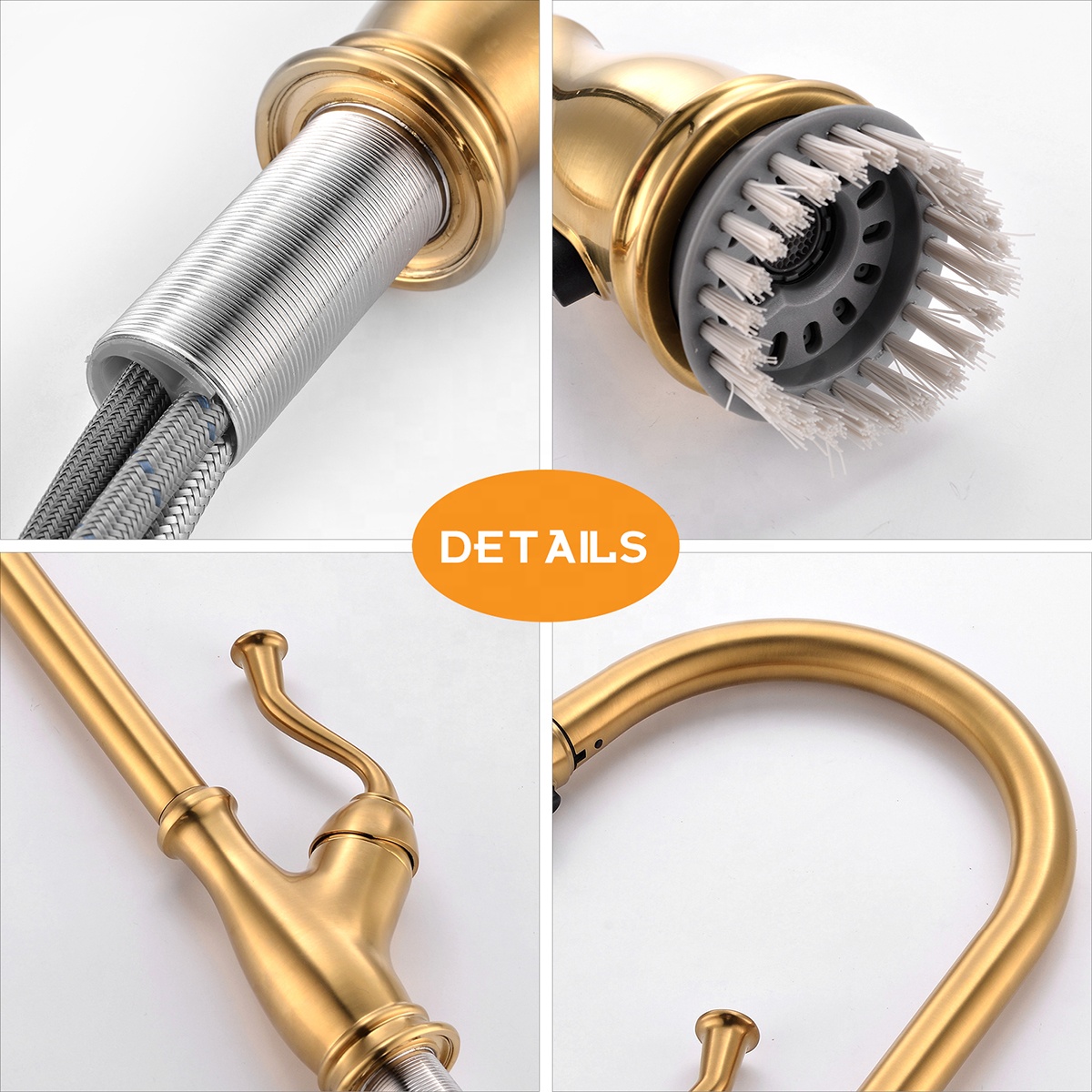 Traditional Style Faucet Tap Kitchen Faucet With Pull Down Gold Kitchen Faucet And Filter