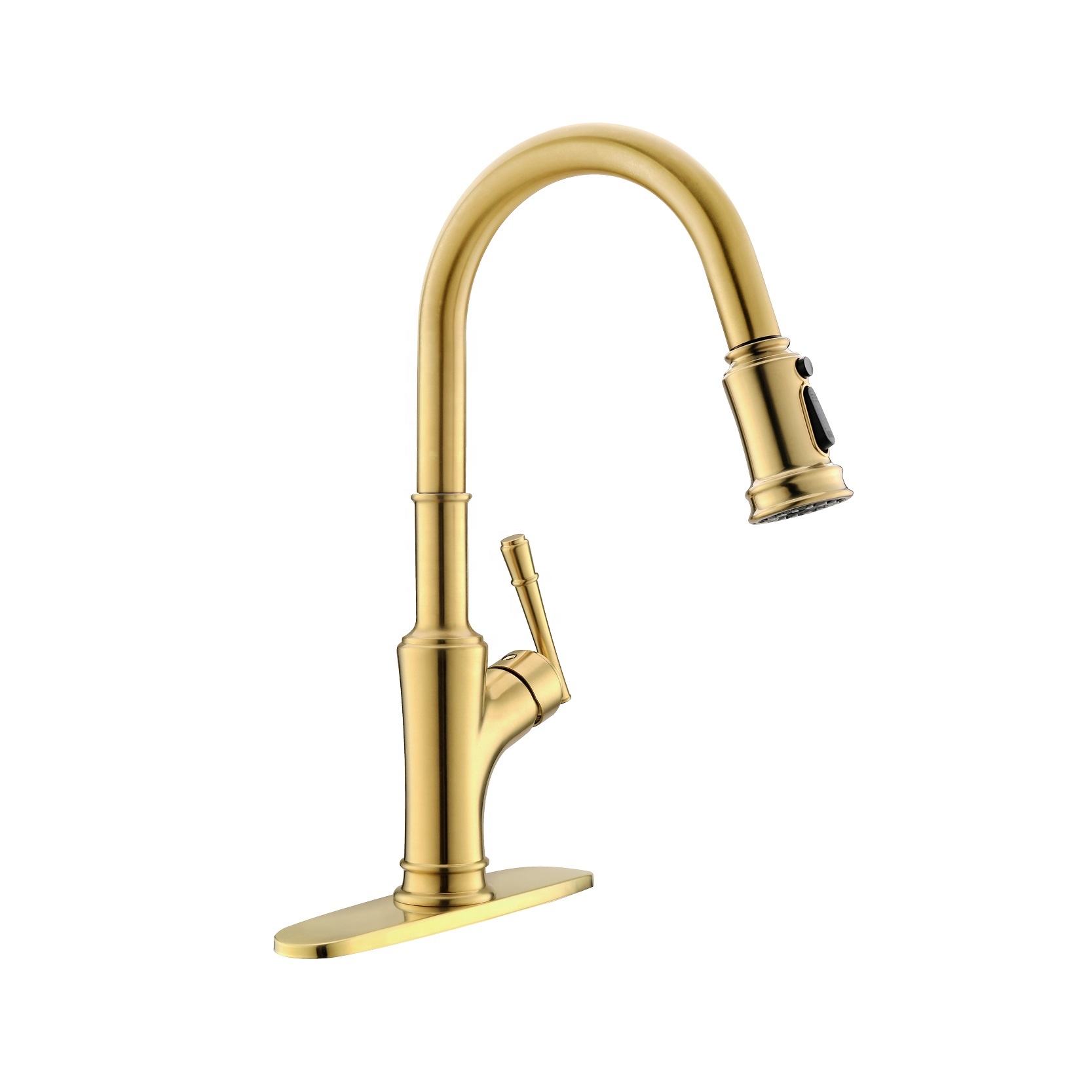 Faucet Deck Mounted Mixer Kitchen Gold Kitchen Faucet With Pull Down Sprayer UPC Kitchen Faucets