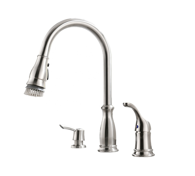 Faucet With Pull Down Kitchen Sink Faucets With 3 Holes Kitchen Faucet Set