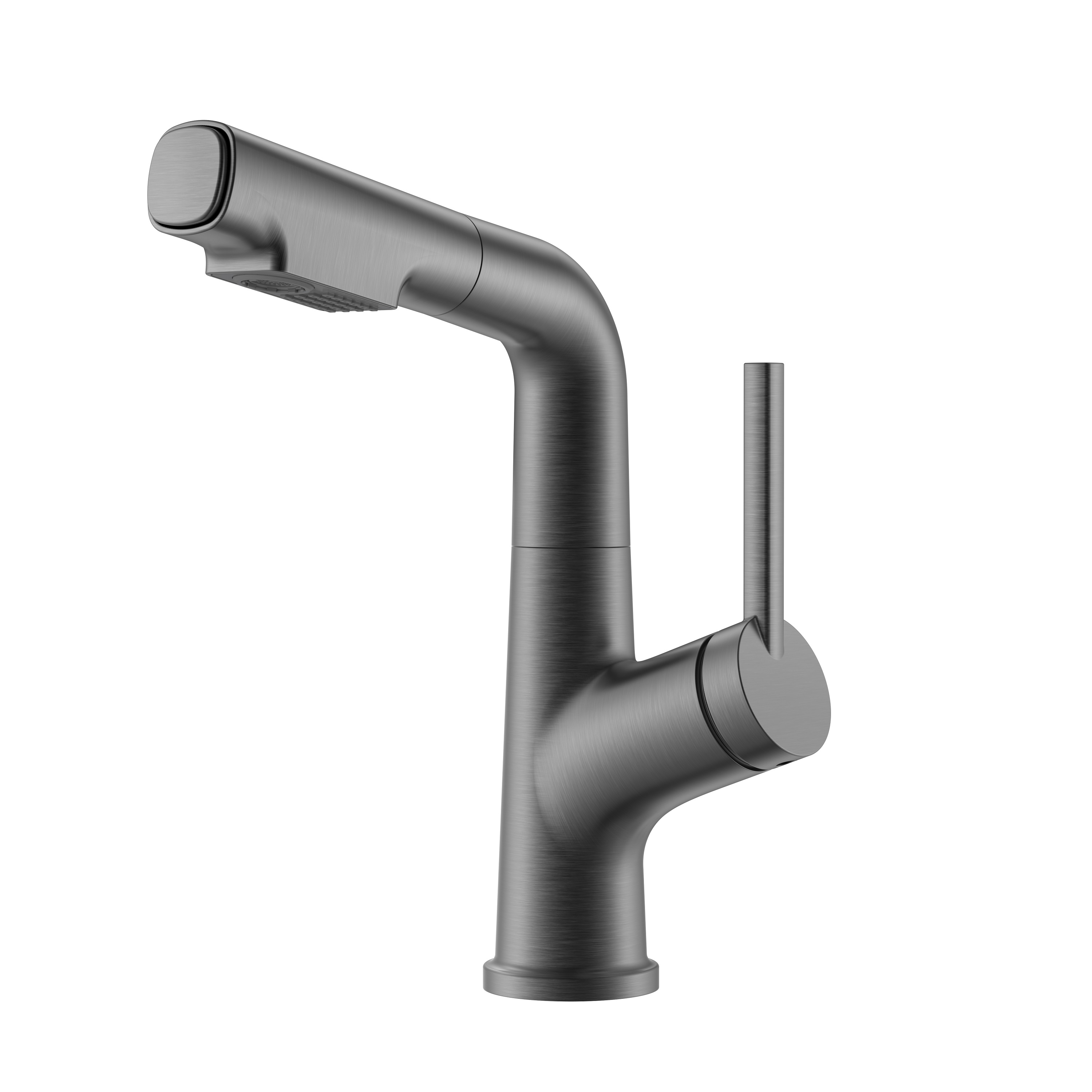 Black Stainless Adjustable Hieght Bathroom Faucet Pull Out Bathroom Faucet