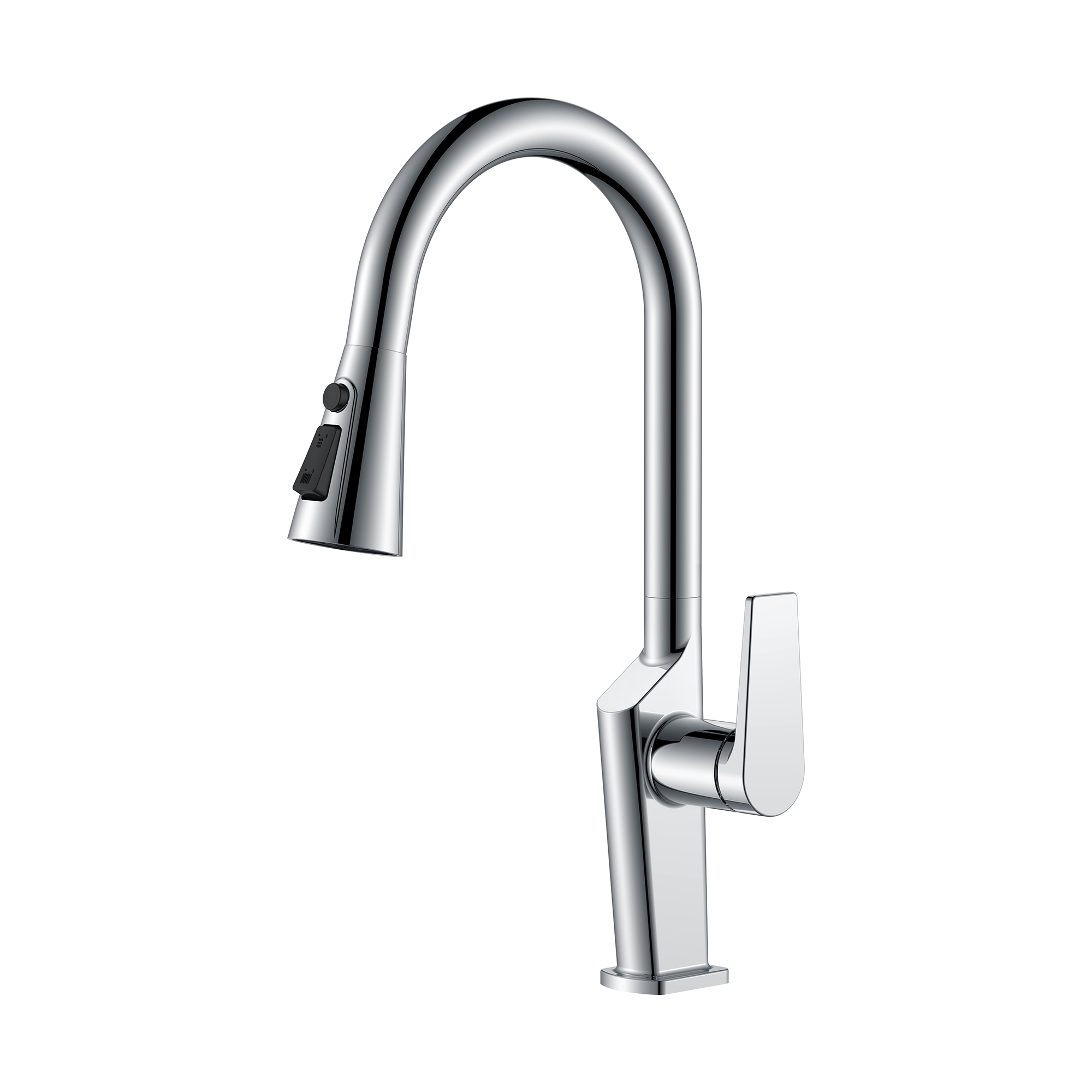 New Design Square Pull Down Kitchen Faucet Chrome Modern Kitchen Faucets