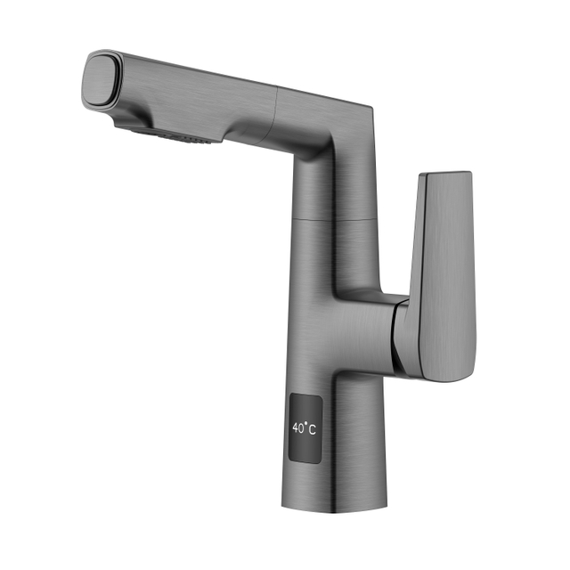 Square Shape Black Stainless Pull Out Bathroom Faucet Best Bathroom Faucets