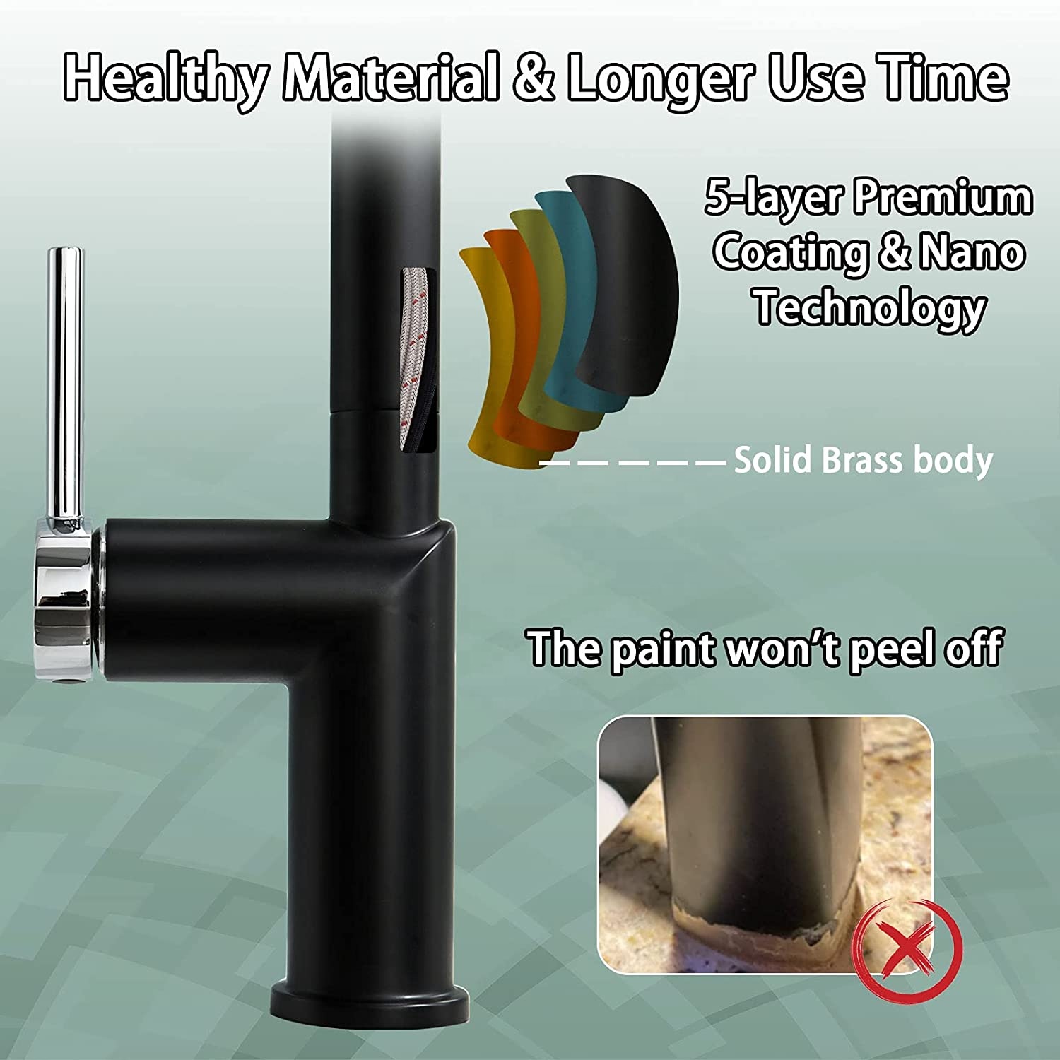 Kaiping Factory Popular Single Handle Water Tap 360 Degree Rotating Faucet Sprayer