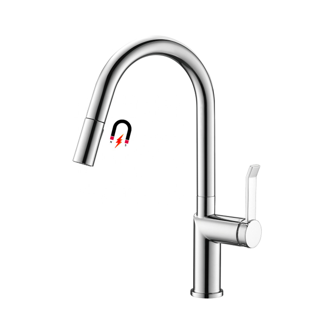 Kitchen Hose Faucet SS304 Commercial Pull Out Kitchen Faucet Magnetic Docking Kitchen Faucets