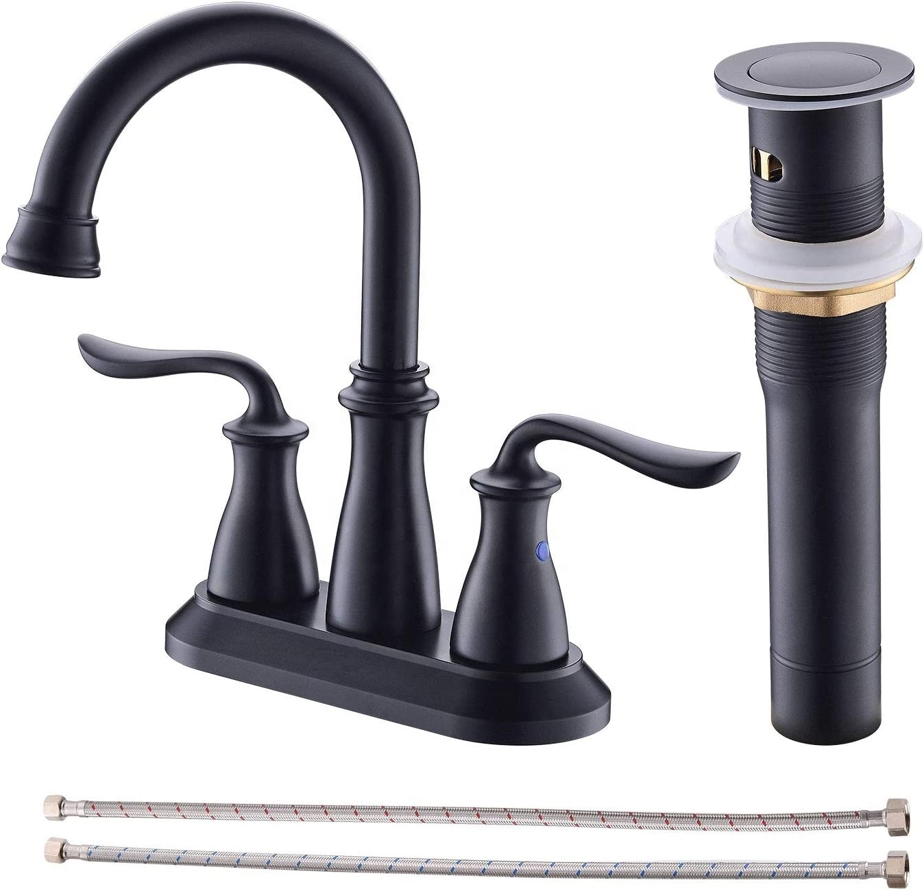 Hot Sale American Classic Water Mixer Three Holes Dural Handles Tap Basin Faucet High Quality