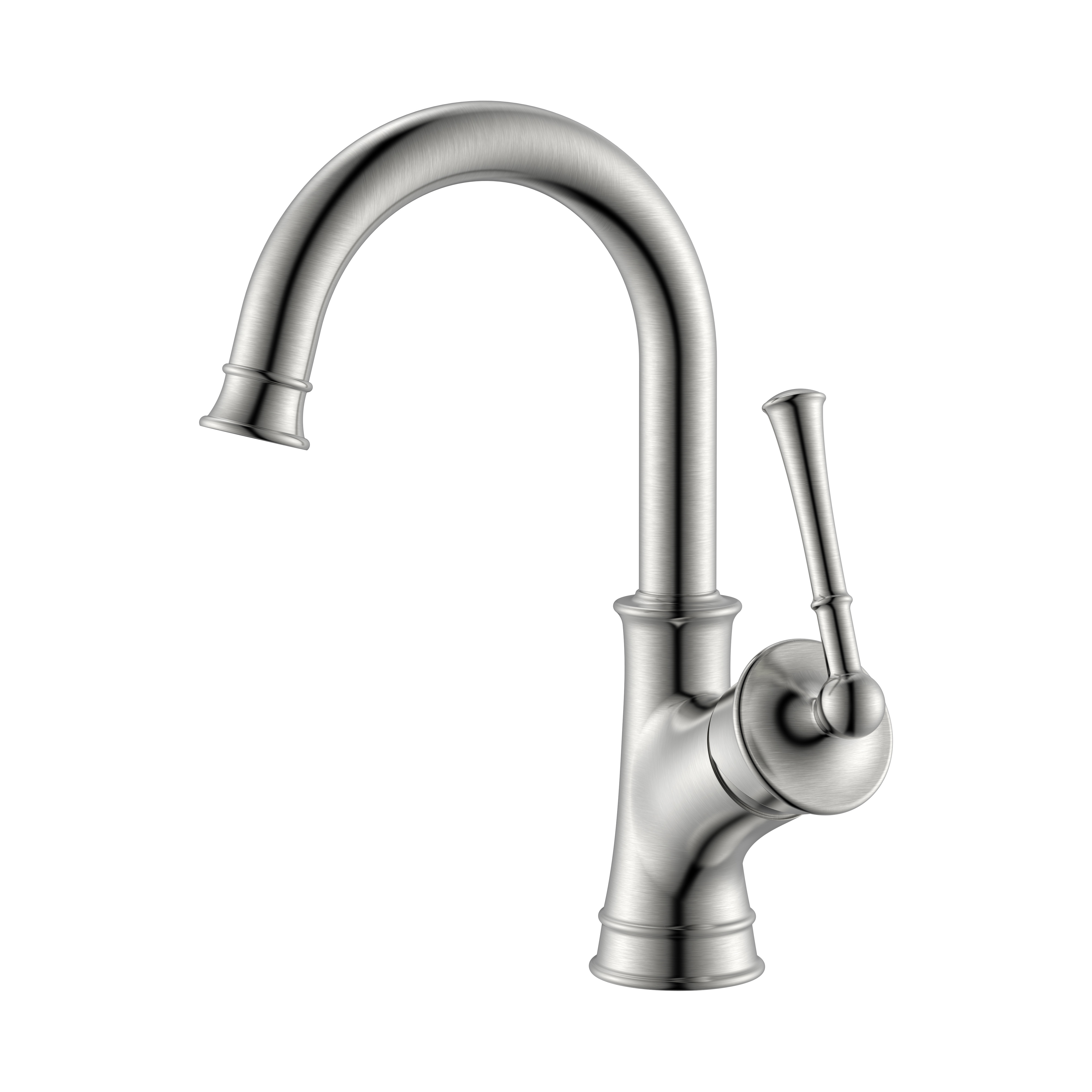 Single Handle Kitchen Faucet Brushed Nickel Kitchen Faucet