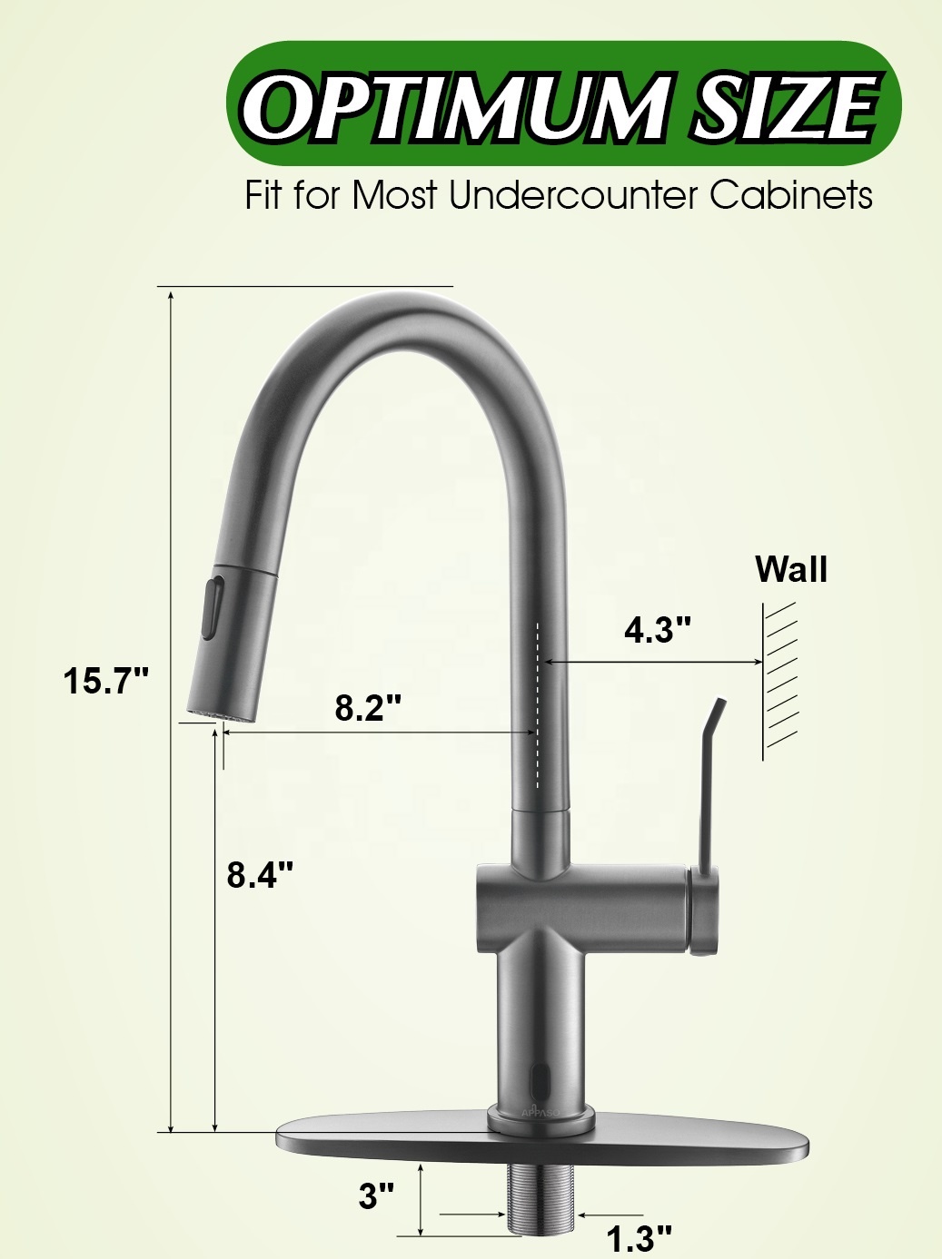 Solid Brass Gun Metal Swan Faucet Touchless Kitchen Faucet Faucet For Kitchen Sink