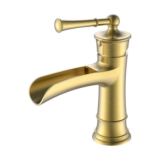 Waterfall Bathroom Faucet Gold Bathroom Faucet Single Handle Bathroom Faucet