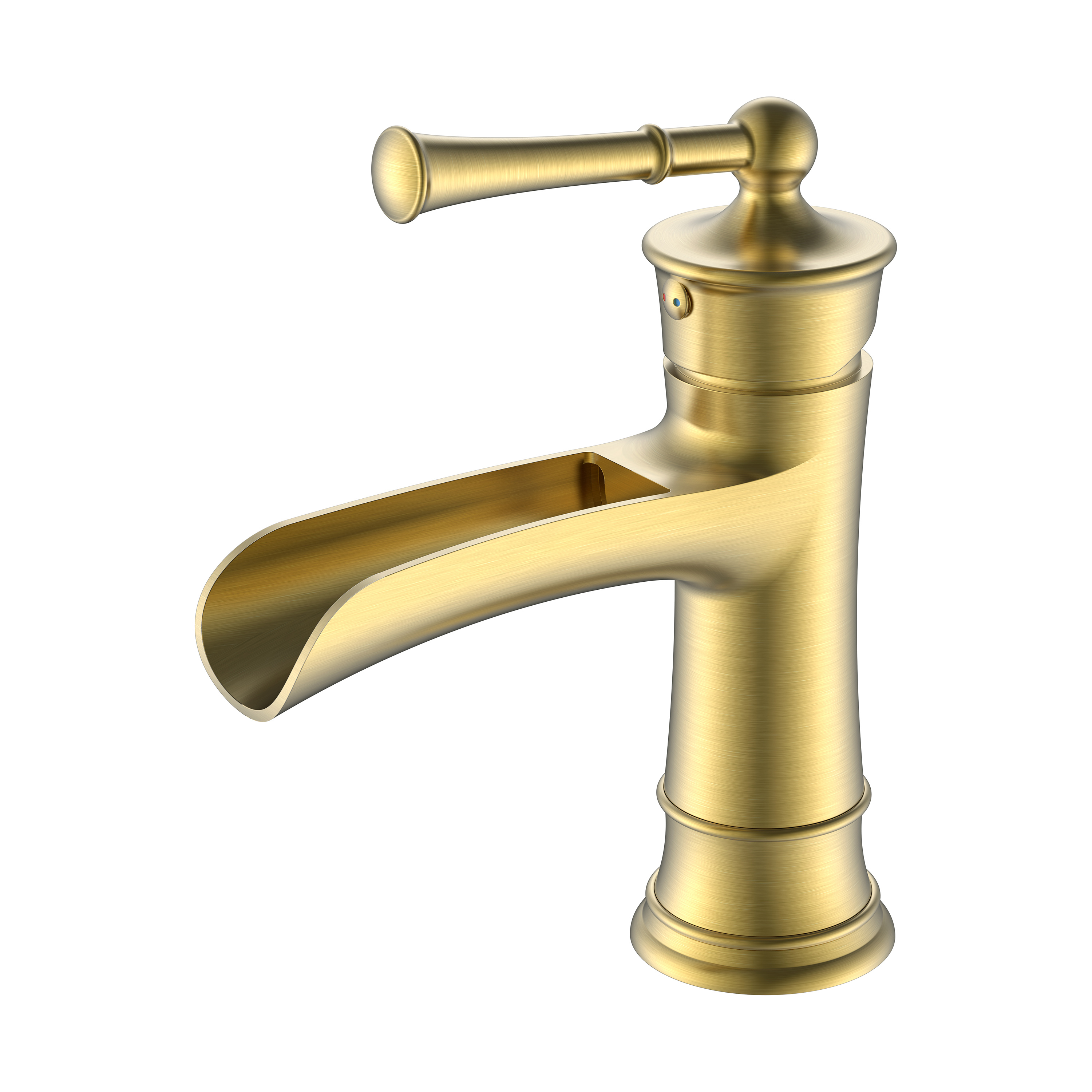 Waterfall Bathroom Faucet Gold Bathroom Faucet Single Handle Bathroom Faucet