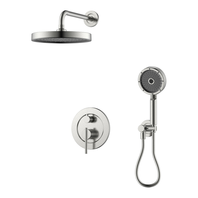 Tub Faucet with Hand Shower Brushed Nickel