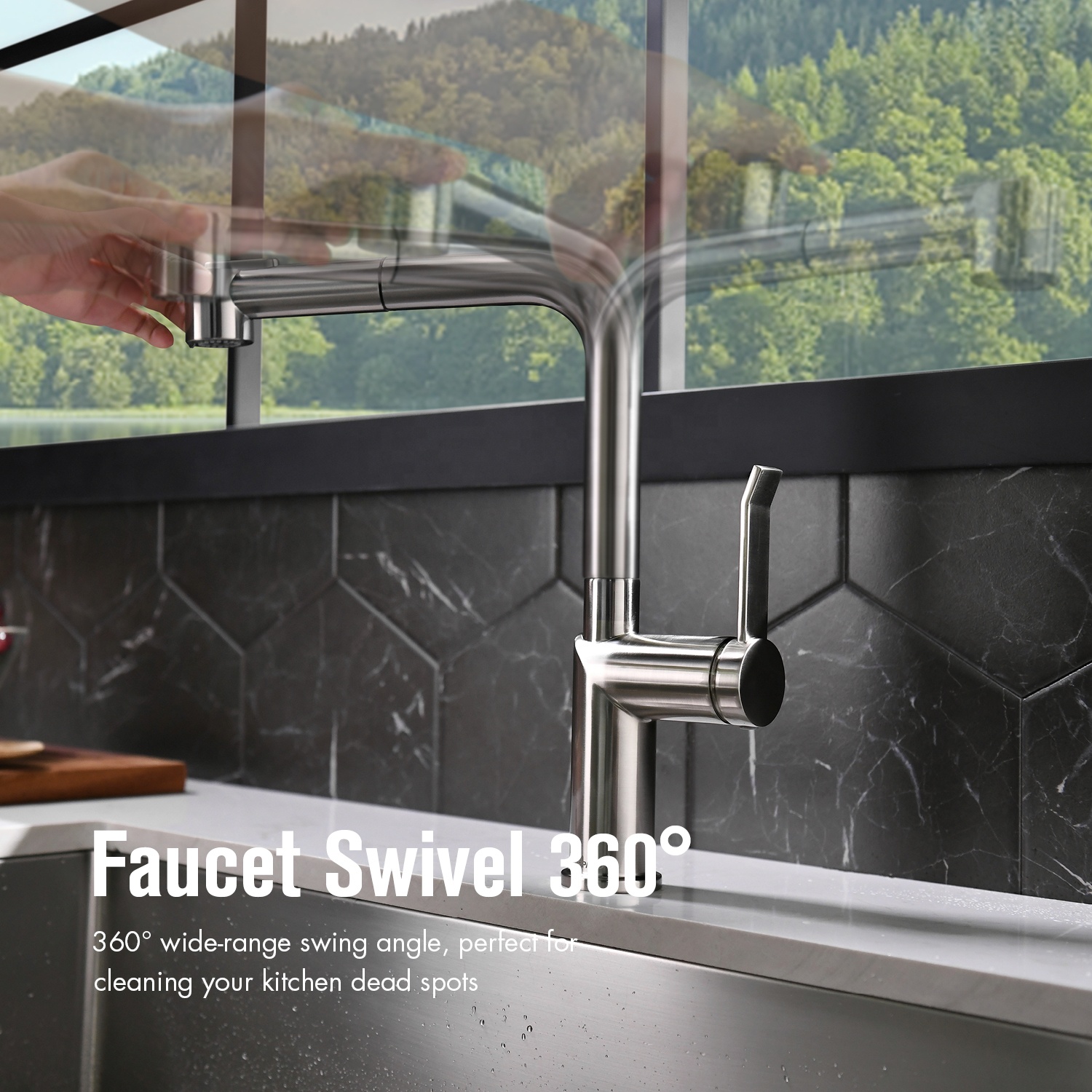 Factory Direct Supply Wholesale Modern Kitchen Van Bar Taps Faucet Kitchen Sink Faucet