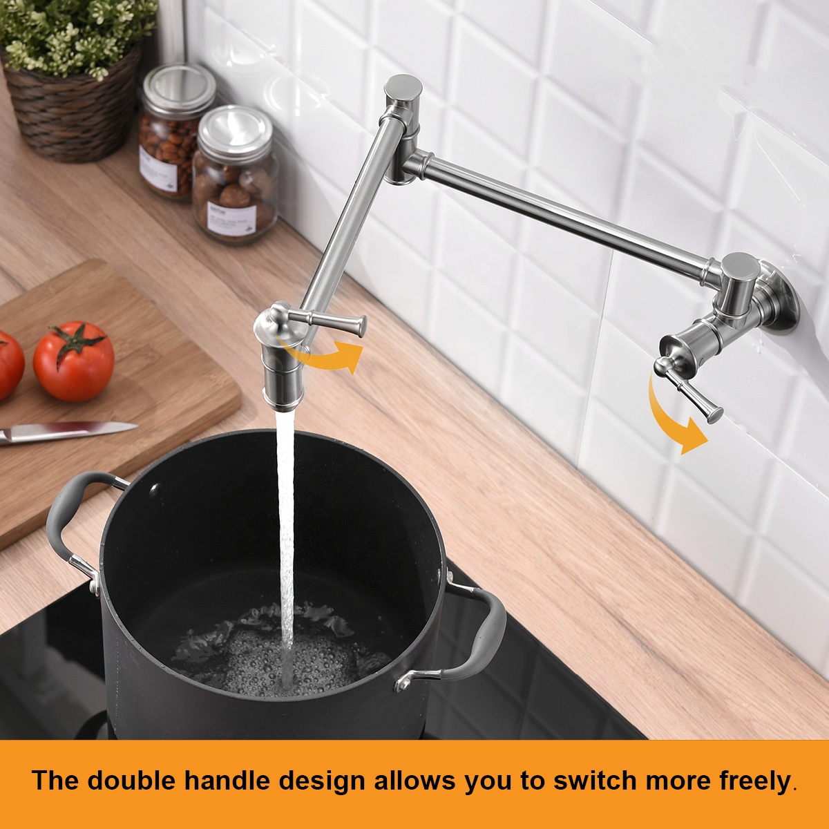Folding Sink Faucet Kitchen Faucets Canada Folding Down Kitchen Faucet In Brushed Nickel