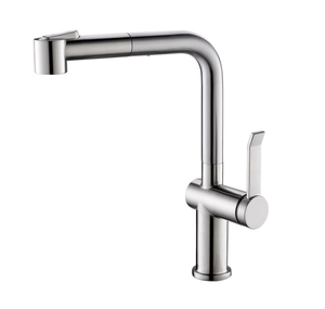 APS251-BN Brushed Nickel Kitchen Faucet With Pull Out Spray Modern Faucet Kitchen