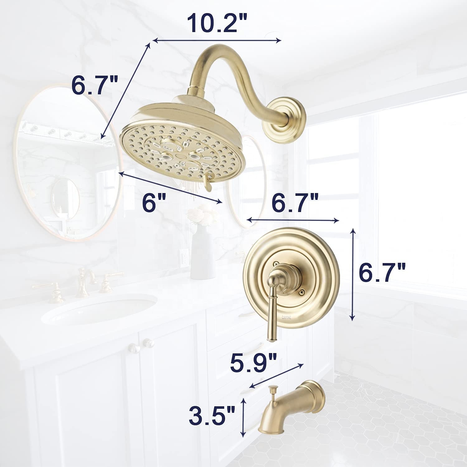 Made In China Superior Quality Shower Faucet Bathtub Faucet Shower Gold Shower Set Faucet