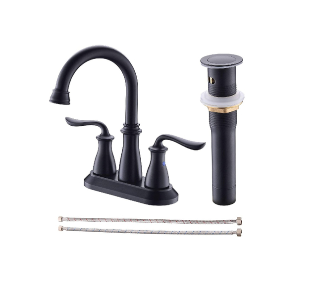 Classic Stainless Steel Bathroom Black And Gold Kitchen CUPC Bathroom Basin Faucet