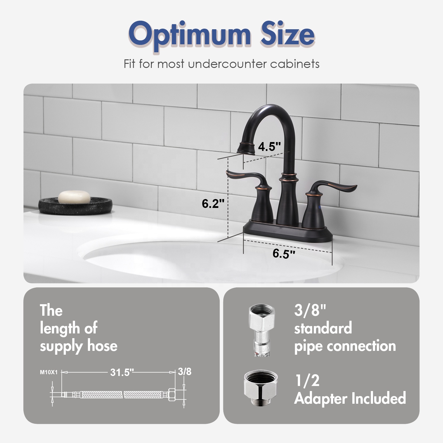 Bathroom Sink Faucet Three Hole Wash Basin Faucet For Bathroom American Style Basin Faucet