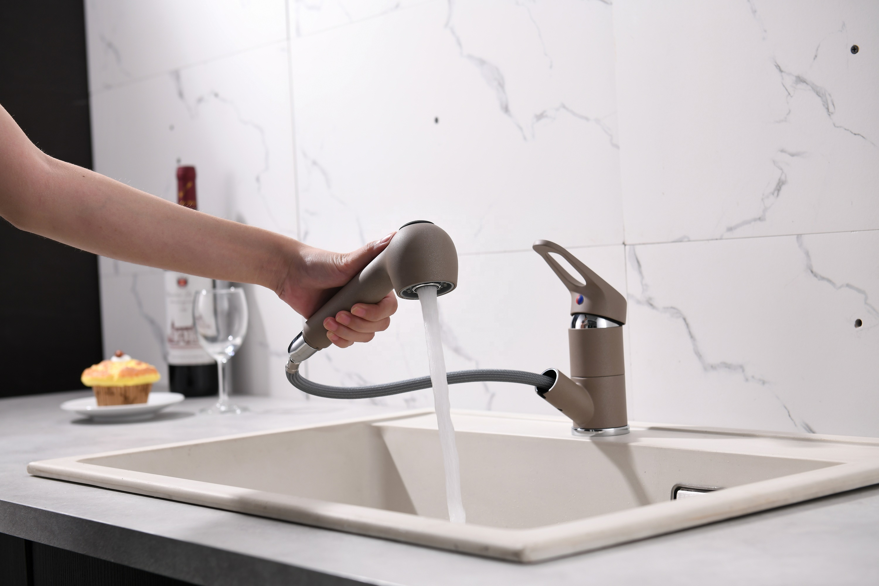 Cupc Faucet Modern Kitchen Sink Tap Kitchen Mixer Faucet With Handshower