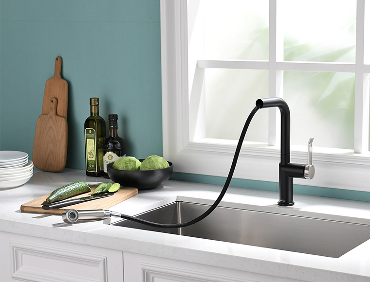 Add a Touch of Class to Your Kitchen With a Black/Gold Kitchen Faucet