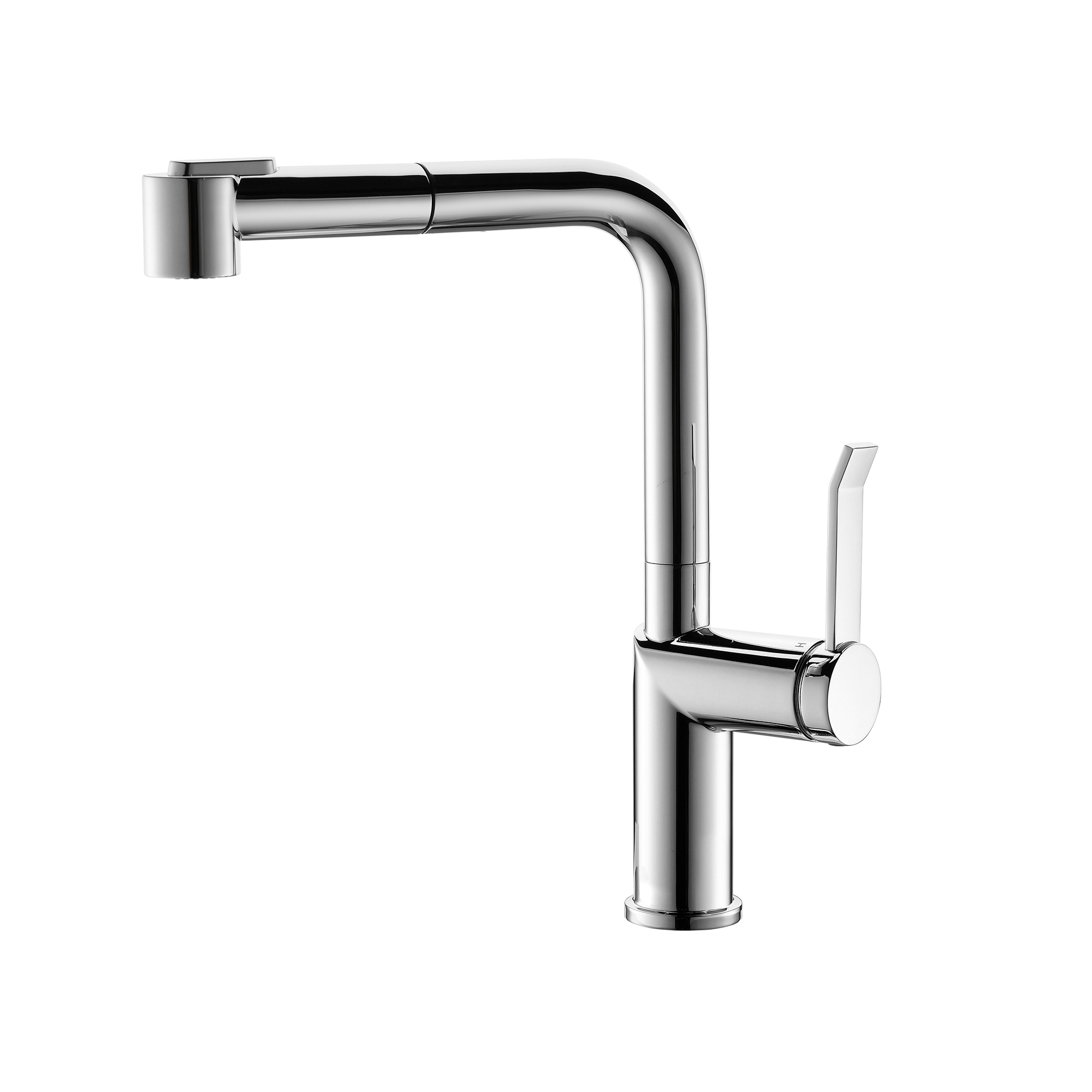 Modern Style Chrome Pull-Out Kitchen Faucet