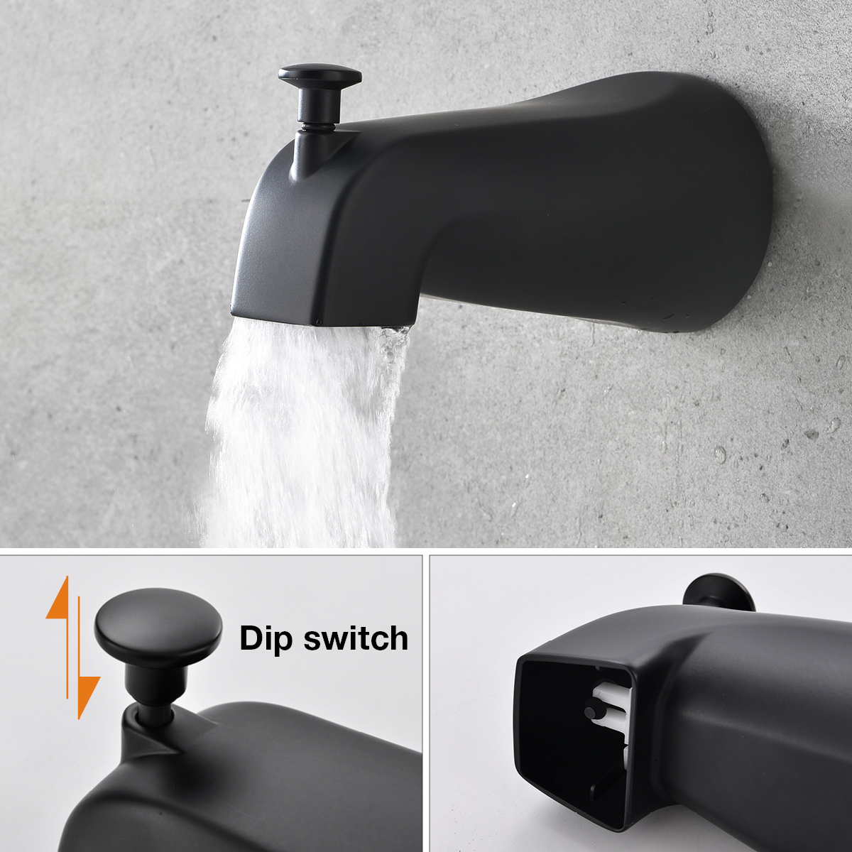 Single Handle Shower Faucet Bathtub Black Shower Faucet