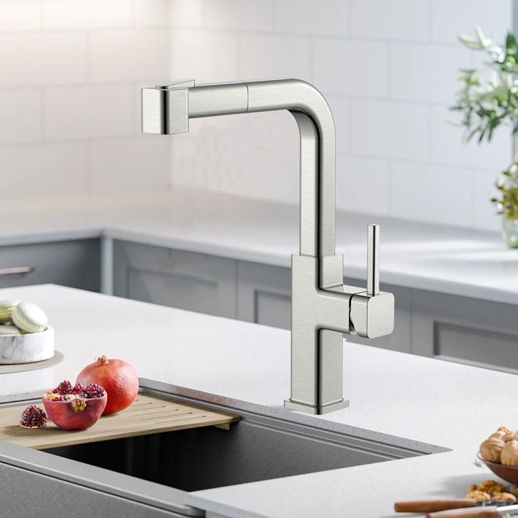 Latest Square Kitchen Faucet White Nickel Kitchen Faucets Pull Out Modern Kitchen Faucet