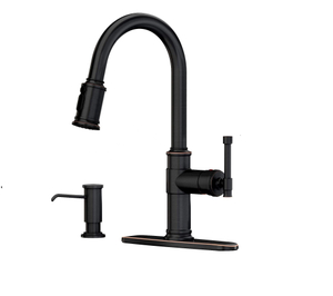 China Manufacture Popular Black Kitchen Sink Faucet Classic Style ORB Pull Down Kitchen Faucet