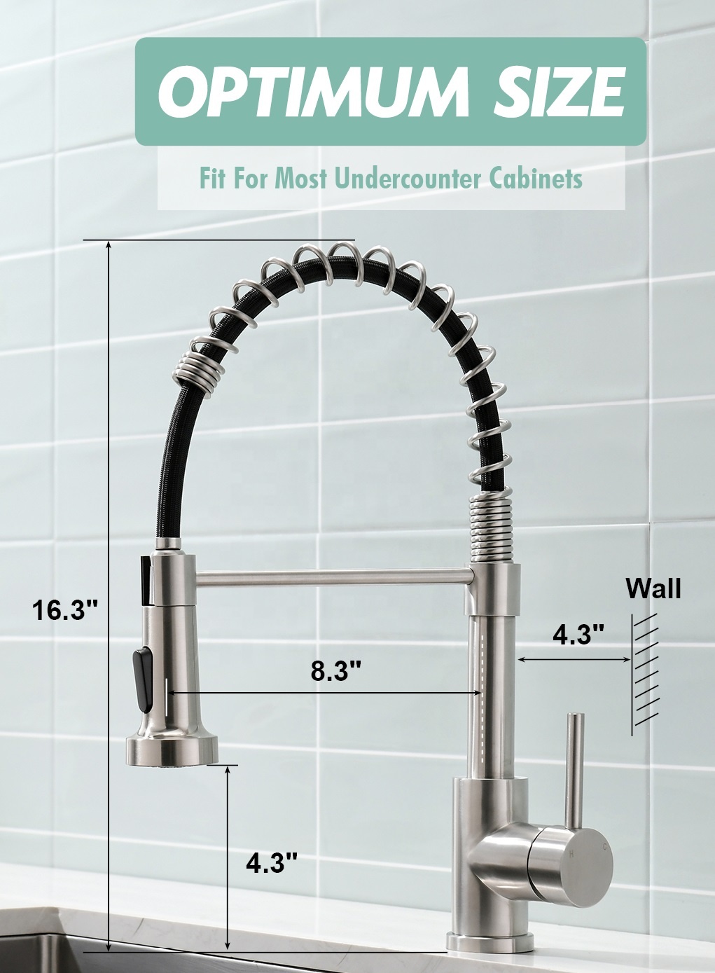 Hot Sale Pull Down Kitchen Faucet Stainless Steel 304 Water Tap Kitchen Faucet
