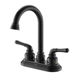 Hot Sale American Style Classical Style Two Handles Black Basin Faucet Tap