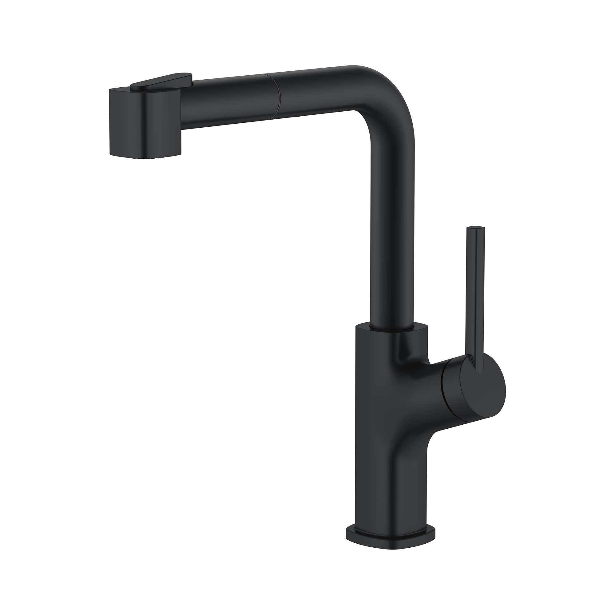 New Design Black Kitchen Faucet Matte Black Pull Out Kitchen Faucet