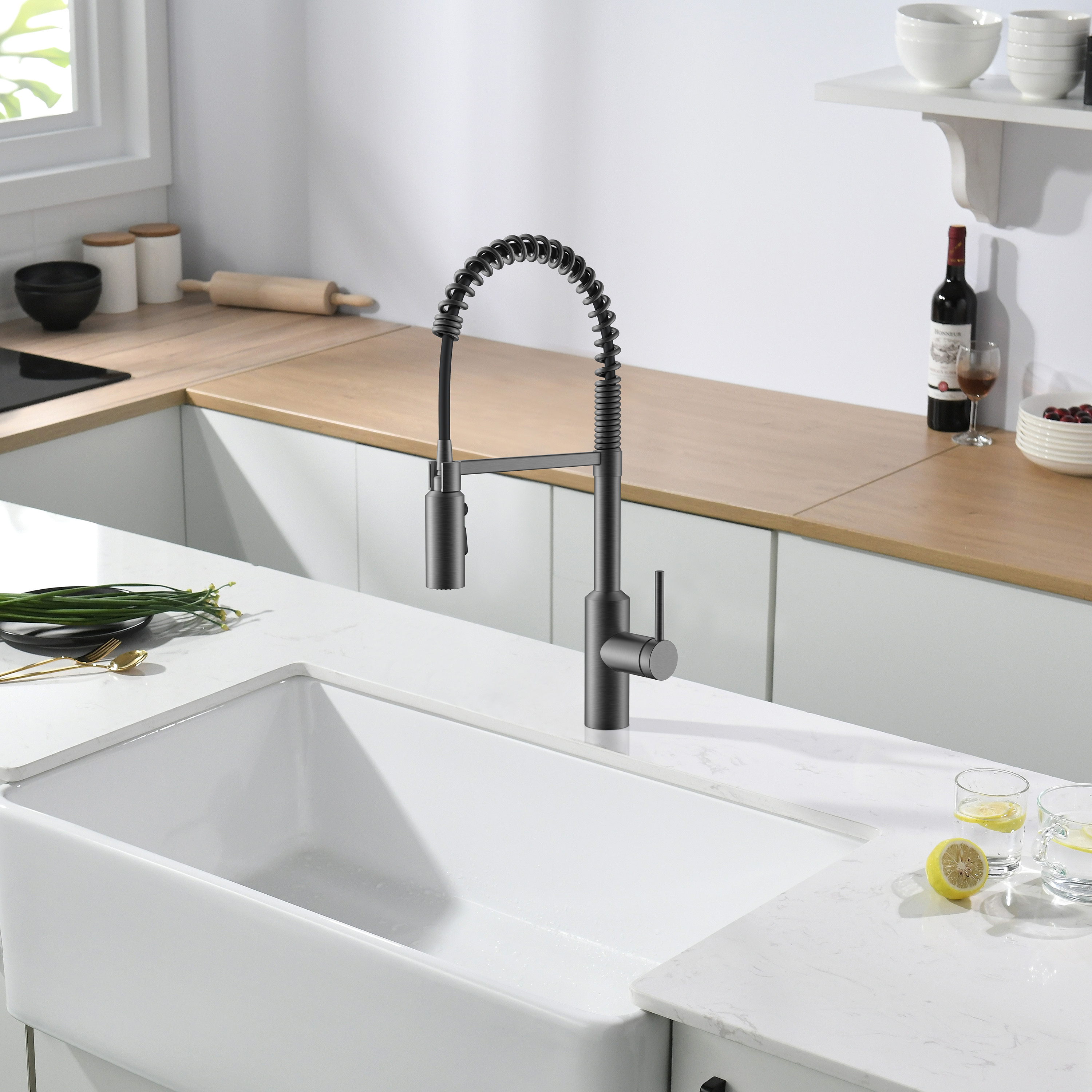Touchless Kitchen Faucets Brushed Nickel Pull Down Kitchen Faucet